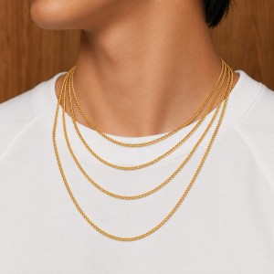 Wholesale 925 Sterling Silver 3mm Curb Link Chain Hip Hop Necklace 80100113 Wholesale 925 Sterling Silver 3mm Curb Link Chain Hip Hop Necklace 80100113