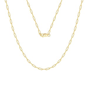 Wholesale 925 Sterling Silver 2.2mm Paperclip Link Chain Necklace 80100116 Wholesale 925 Sterling Silver 2.2mm Paperclip Link Chain Necklace 80100116