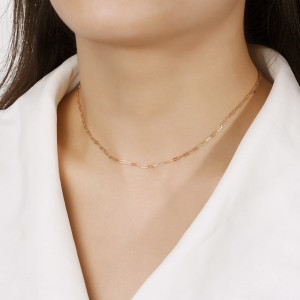Wholesale 925 Sterling Silver 2.2mm Paperclip Link Chain Necklace 80100117 Wholesale 925 Sterling Silver 2.2mm Paperclip Link Chain Necklace 80100117