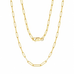 Wholesale 925 Sterling Silver 3mm Paperclip Link Chain Necklace 80100119 Wholesale 925 Sterling Silver 3mm Paperclip Link Chain Necklace 80100119