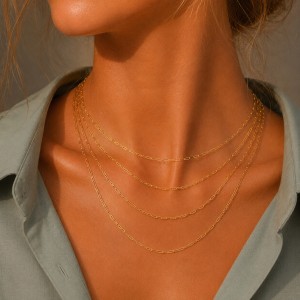 Wholesale 925 Sterling Silver 3mm Paperclip Link Chain Necklace 80100119 Wholesale 925 Sterling Silver 3mm Paperclip Link Chain Necklace 80100119
