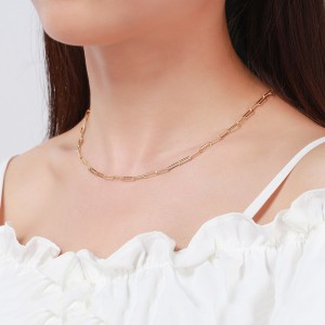 Wholesale 925 Sterling Silver 3mm Paperclip Link Chain Necklace 80100120 Wholesale 925 Sterling Silver 3mm Paperclip Link Chain Necklace 80100120