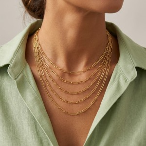 Wholesale 925 Sterling Silver 4.5mm Bold Paperclip Chain Necklace 80100123 Wholesale 925 Sterling Silver 4.5mm Bold Paperclip Chain Necklace 80100123