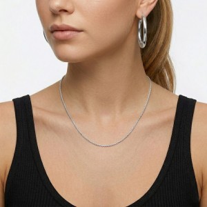 Wholesale 925 Sterling Silver 1.2mm Rope Chain Twist Necklace 80100126 Wholesale 925 Sterling Silver 1.2mm Rope Chain Twist Necklace 80100126