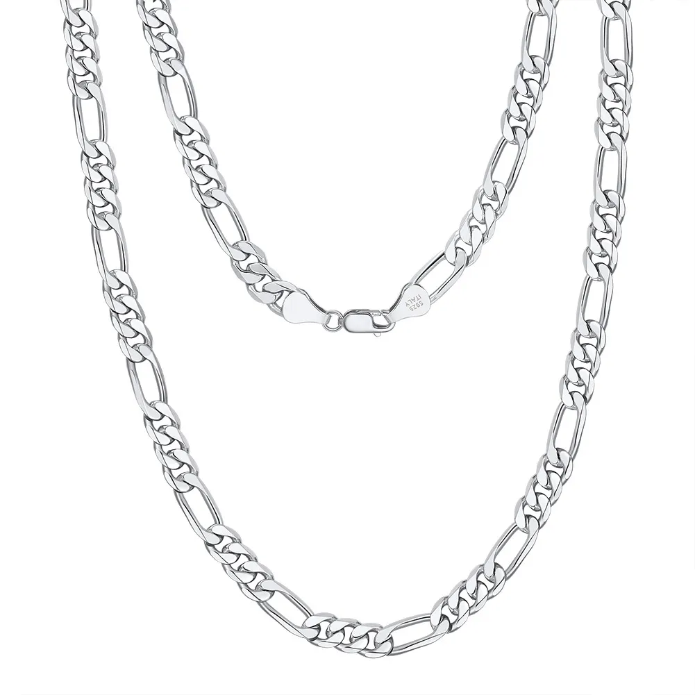 Wholesale 925 Sterling Silver 3.3mm Figaro Link Chain Necklace 80100128 Wholesale 925 Sterling Silver 3.3mm Figaro Link Chain Necklace 80100128