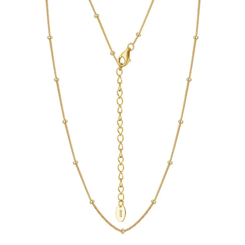 Wholesale 925 Sterling Silver Satellite Bead Station Chain Necklace 80100129 Wholesale 925 Sterling Silver Satellite Bead Station Chain Necklace 80100129