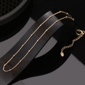 Wholesale 925 Sterling Silver Satellite Bead Station Chain Necklace 80100129 Wholesale 925 Sterling Silver Satellite Bead Station Chain Necklace 80100129
