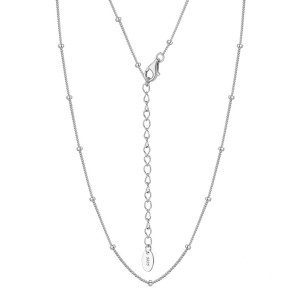 Wholesale 925 Sterling Silver Satellite Bead Station Chain Necklace 80100129 Wholesale 925 Sterling Silver Satellite Bead Station Chain Necklace 80100129