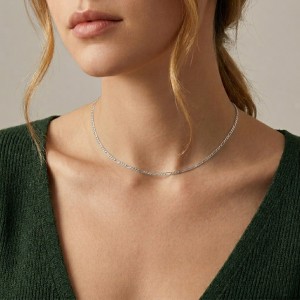 Wholesale 925 Sterling Silver 1.7mm Figaro Chain Choker Necklace 80100134 Wholesale 925 Sterling Silver 1.7mm Figaro Chain Choker Necklace 80100134