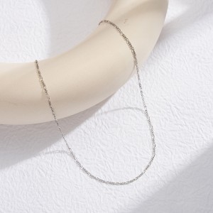 Wholesale 925 Sterling Silver 1.7mm Figaro Chain Choker Necklace 80100134 Wholesale 925 Sterling Silver 1.7mm Figaro Chain Choker Necklace 80100134