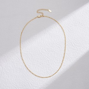 Wholesale 925 Sterling Silver 1.7mm Figaro Chain Choker Necklace 80100134 Wholesale 925 Sterling Silver 1.7mm Figaro Chain Choker Necklace 80100134