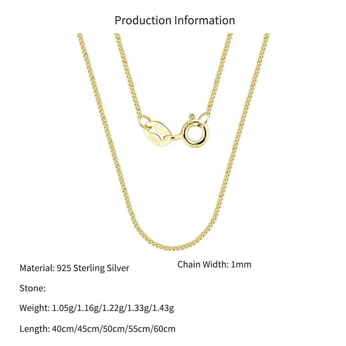 Wholesale 925 Sterling Silver 1mm Fine Curb Link Chain Necklace 80100136 - image2
