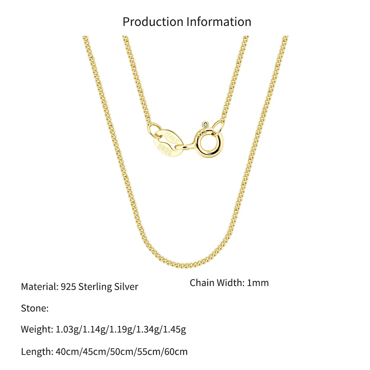 Wholesale 925 Sterling Silver 1mm Fine Curb Link Chain Necklace 80100137 - image2