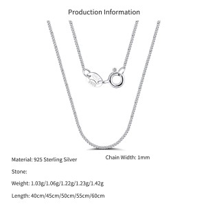 Wholesale 925 Sterling Silver 1mm Fine Curb Link Chain Necklace 80100138 Wholesale 925 Sterling Silver 1mm Fine Curb Link Chain Necklace 80100138