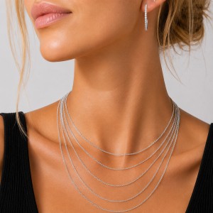 Wholesale 925 Sterling Silver 1mm Fine Curb Link Chain Necklace 80100138 Wholesale 925 Sterling Silver 1mm Fine Curb Link Chain Necklace 80100138