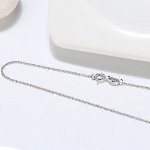Wholesale 925 Sterling Silver 1mm Fine Curb Link Chain Necklace 80100138 Wholesale 925 Sterling Silver 1mm Fine Curb Link Chain Necklace 80100138