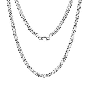 Wholesale 925 Sterling Silver 3.6mm Curb Link Chain Necklace 80100139 Wholesale 925 Sterling Silver 3.6mm Curb Link Chain Necklace 80100139