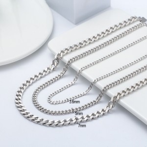 Wholesale 925 Sterling Silver 3.6mm Curb Link Chain Necklace 80100139 Wholesale 925 Sterling Silver 3.6mm Curb Link Chain Necklace 80100139