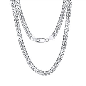 Wholesale 925 Sterling Silver 5mm Bold Curb Link Chain Necklace 80100140 Wholesale 925 Sterling Silver 5mm Bold Curb Link Chain Necklace 80100140