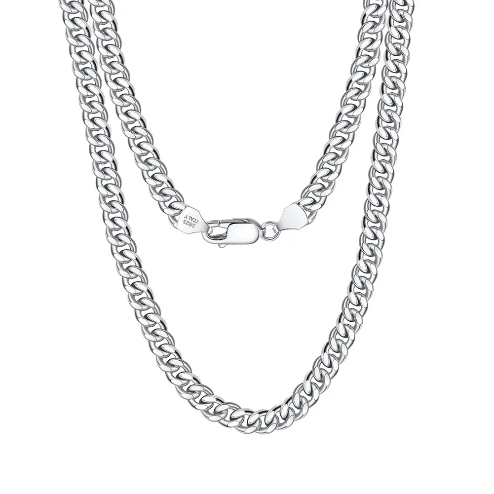 Wholesale 925 Sterling Silver 5mm Bold Curb Link Chain Necklace 80100140 Wholesale 925 Sterling Silver 5mm Bold Curb Link Chain Necklace 80100140