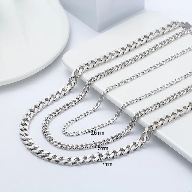 Wholesale 925 Sterling Silver 5mm Bold Curb Link Chain Necklace 80100140 - image3