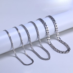Wholesale 925 Sterling Silver 7mm Heavy Curb Link Chain Necklace 80100141 Wholesale 925 Sterling Silver 7mm Heavy Curb Link Chain Necklace 80100141