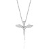 Cubic Zirconia Angel Wings Pendant Necklace 80200002