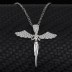 Cubic Zirconia Angel Wings Pendant Necklace 80200002