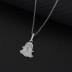 Cubic Zirconia Halloween Pendant Necklace 80200003