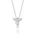 Cubic Zirconia Cupid Pendant Necklace 80200004