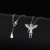 Cubic Zirconia Cupid Pendant Necklace 80200004