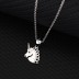 Cubic Zirconia Unicorn Pendant Necklace 80200006