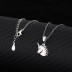 Cubic Zirconia Unicorn Pendant Necklace 80200006