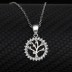 Cubic Zirconia Family Tree Pendant Necklace 80200008