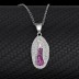 Cubic Zirconia Mother of God Pendant Necklace 80200014