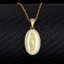 Cubic Zirconia Mother of God Pendant Necklace 80200015