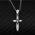 Cubic Zirconia Cross Pendant Necklace 80200017