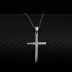 Cubic Zirconia Cross Pendant Necklace 80200019