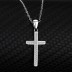 Cubic Zirconia Cross Pendant Necklace 80200020
