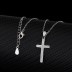 Cubic Zirconia Cross Pendant Necklace 80200020