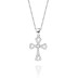 Cubic Zirconia Cross Pendant Necklace 80200022