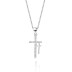 Cubic Zirconia Cross Pendant Necklace 80200024