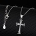 Cubic Zirconia Cross Pendant Necklace 80200025