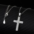 Cubic Zirconia Cross Pendant Necklace 80200026