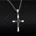 Cubic Zirconia Cross Pendant Necklace 80200030