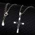 Cubic Zirconia Cross Pendant Necklace 80200030