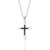 Cubic Zirconia Cross Pendant Necklace 80200030