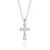 Cubic Zirconia Cross Pendant Necklace 80200032