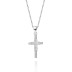 Cubic Zirconia Cross Pendant Necklace 80200034