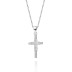 Cubic Zirconia Cross Pendant Necklace 80200034